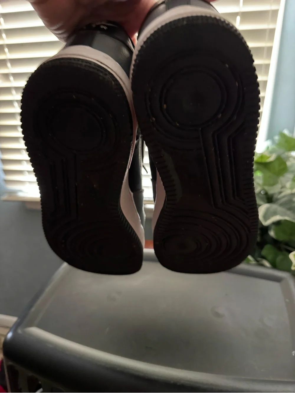 Nike Low-Top Sneakers in Gray, Black and White Air Force Ones size 11